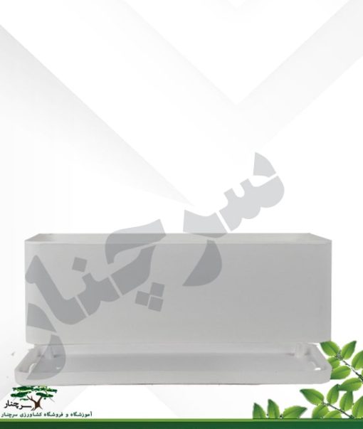 گلدان مهرنی مدل باکس سفید